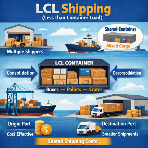 Less than Container Load (LCL) Shipping